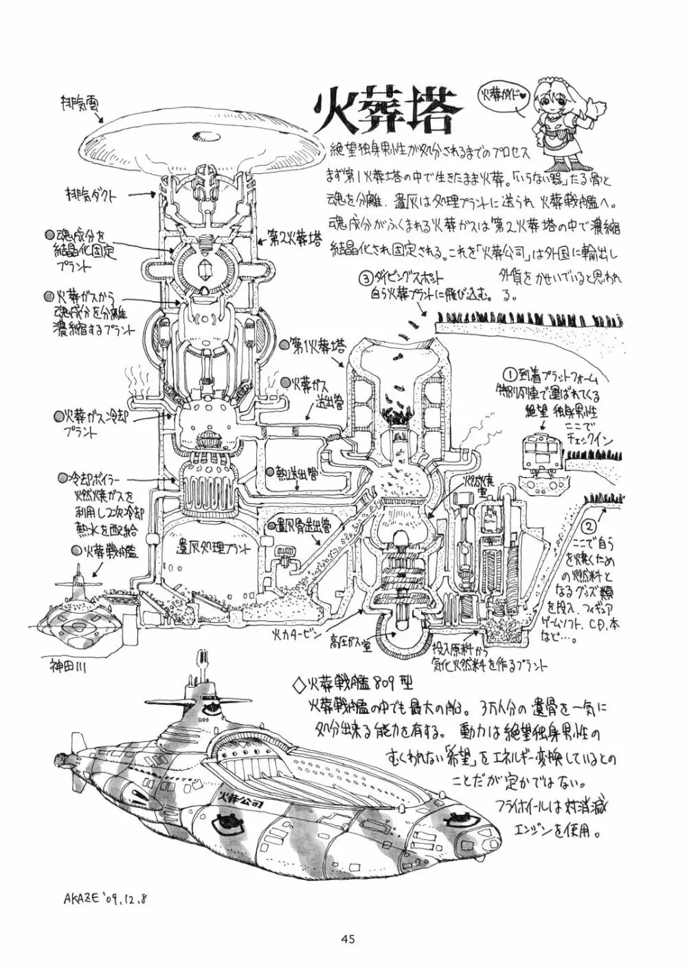 秋葉原火葬場少女帯 Page.45