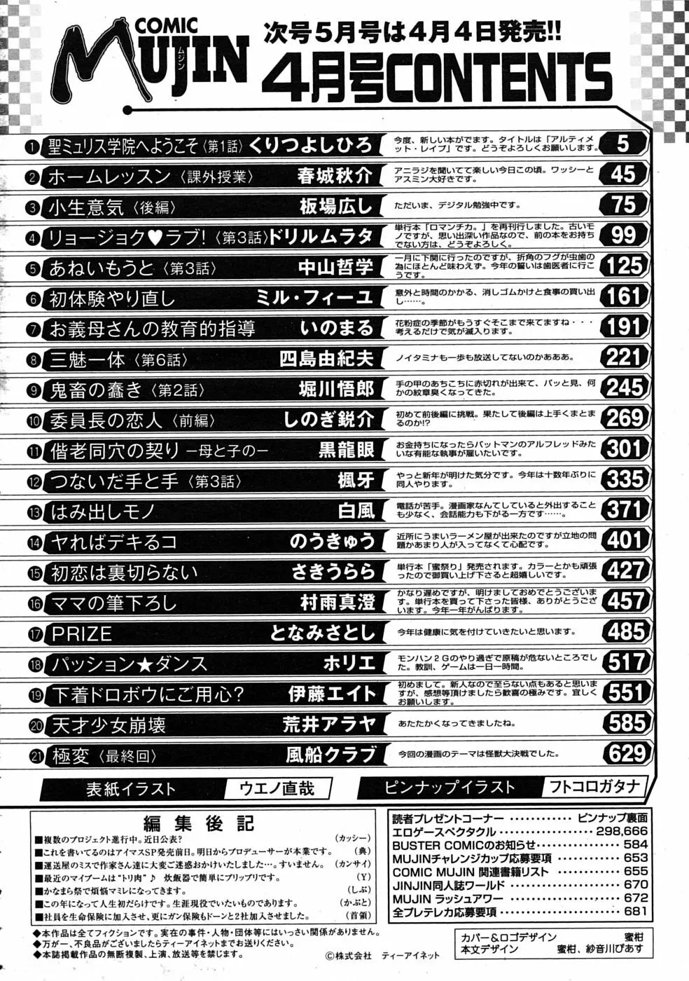 COMIC MUJIN 2009年4月号 Page.684