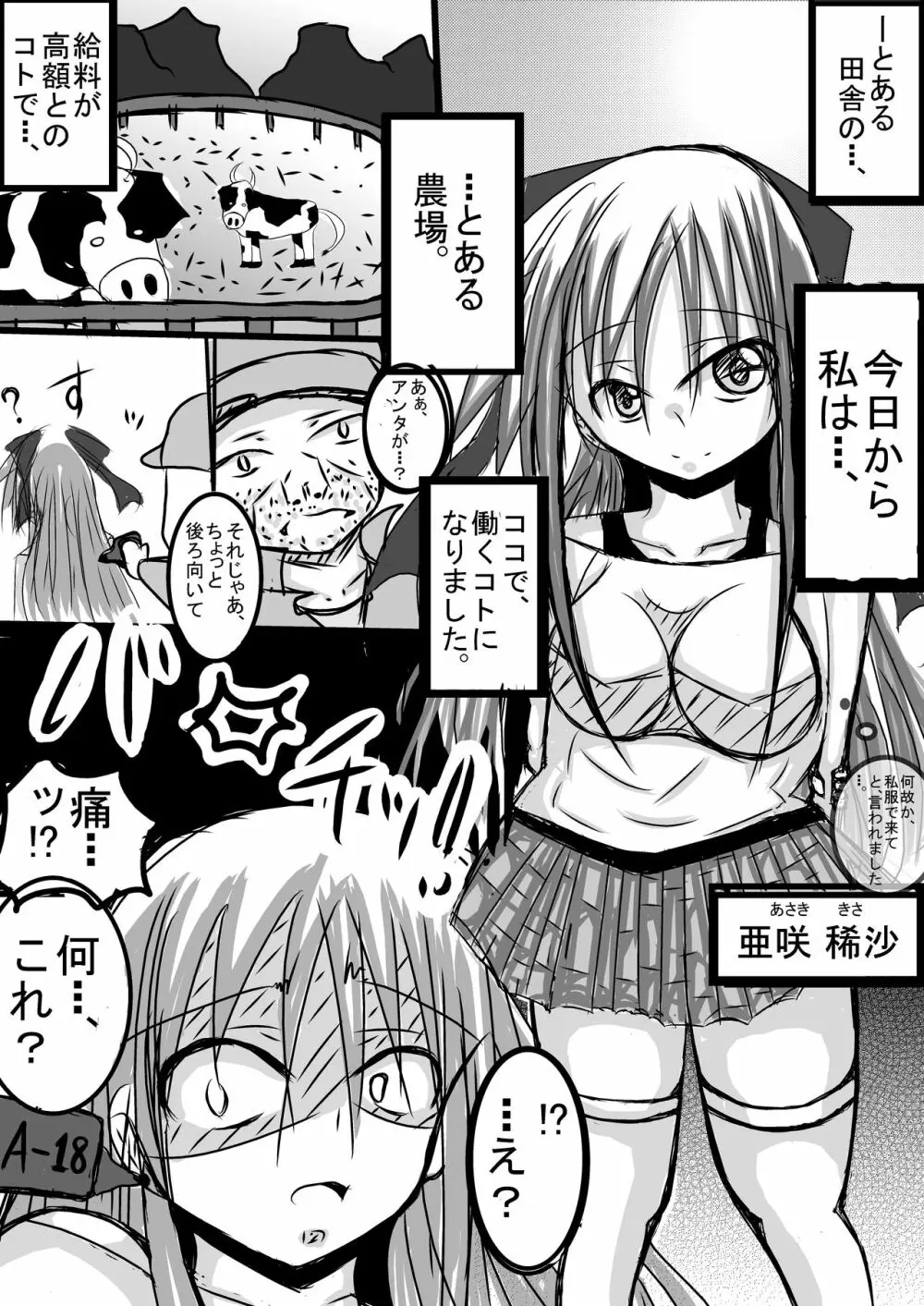 実の父親に農場の家畜としてはした金で売られた少女 ～牛姦編～ Page.2