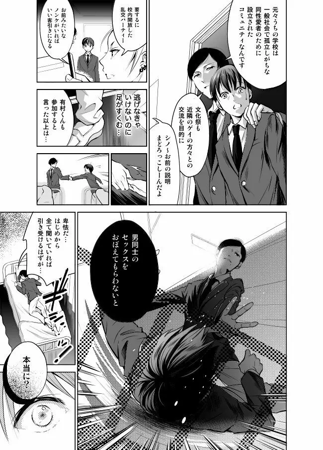 ノンケだけどホモにせまられたらビッチにならざるを得なかった! Page.9