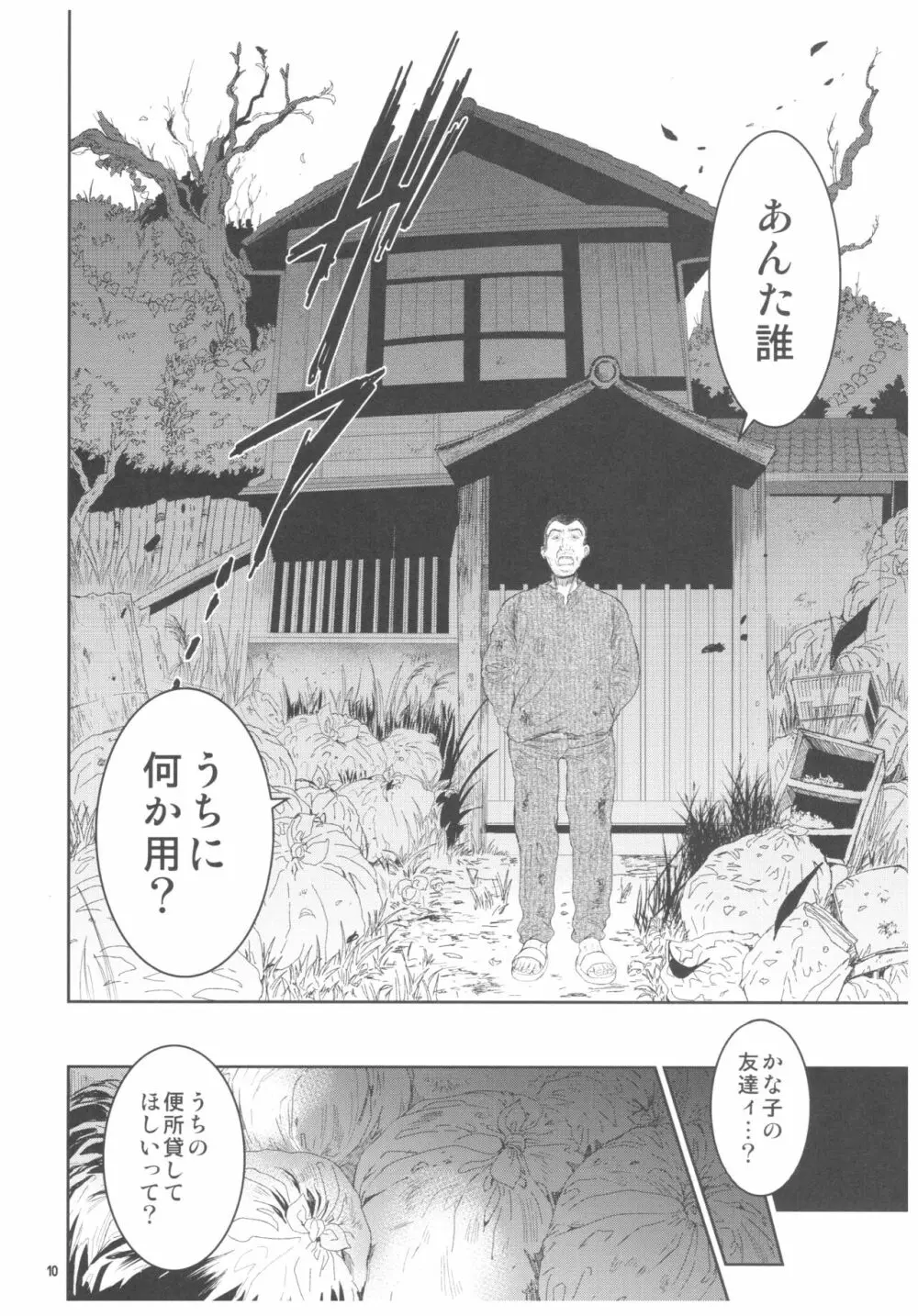 暗い家 2 大好きな先生のために行った家には、不気味なおじさんが住んでいました。 Page.9