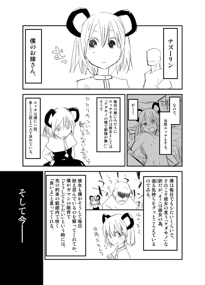 ナズーリンはお嫁さん（文ちゃんはセフレ） Page.4