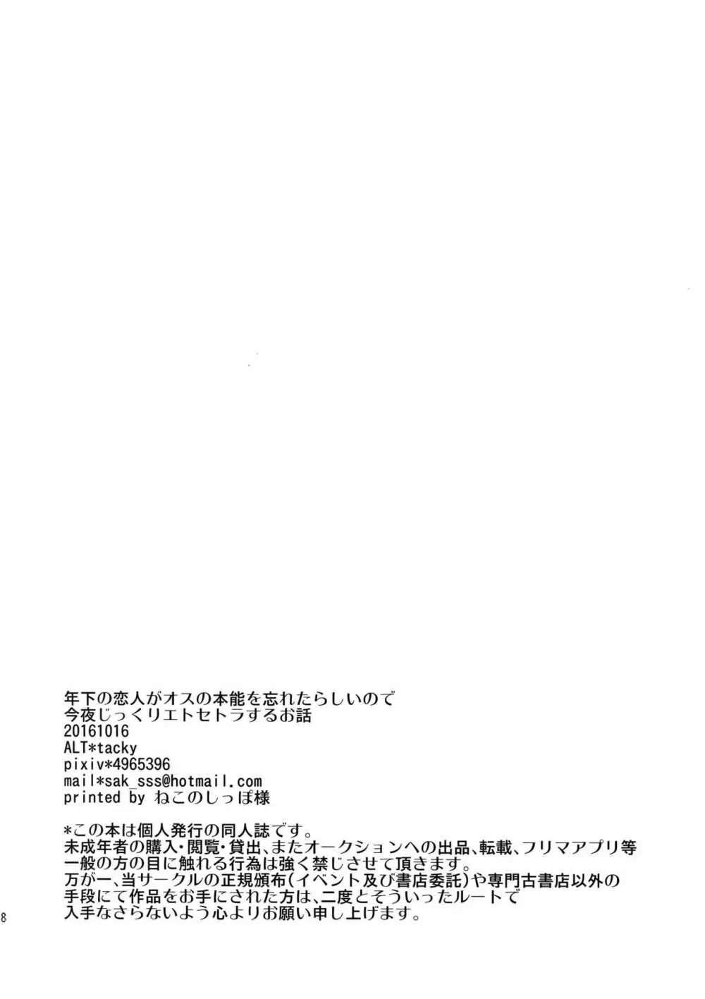 年下の恋人がオスの本能を忘れたらしいので今夜じっくりエトセトラするお話 Page.16