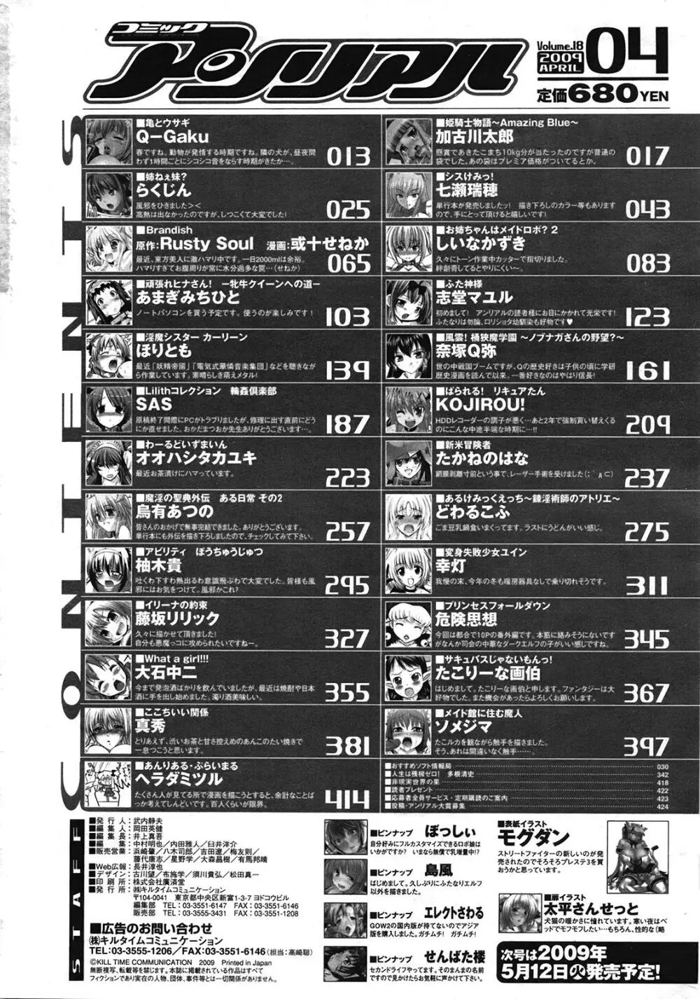 コミックアンリアル 2009年4月号 Vol.18 Page.422