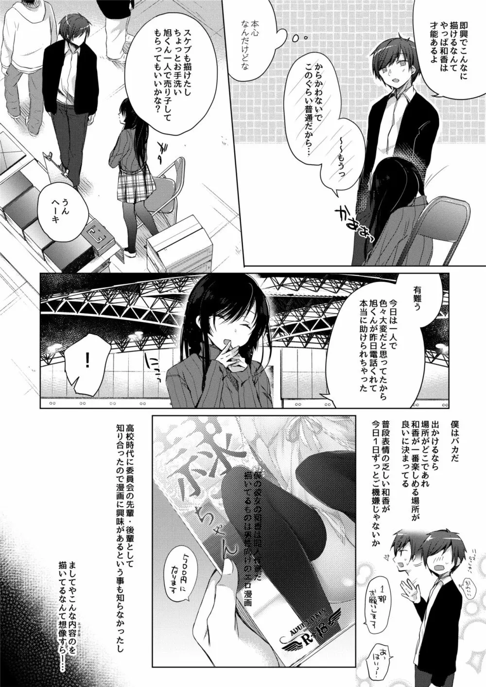 エロ同人作家の僕の彼女は浮気なんてしない。 Page.4