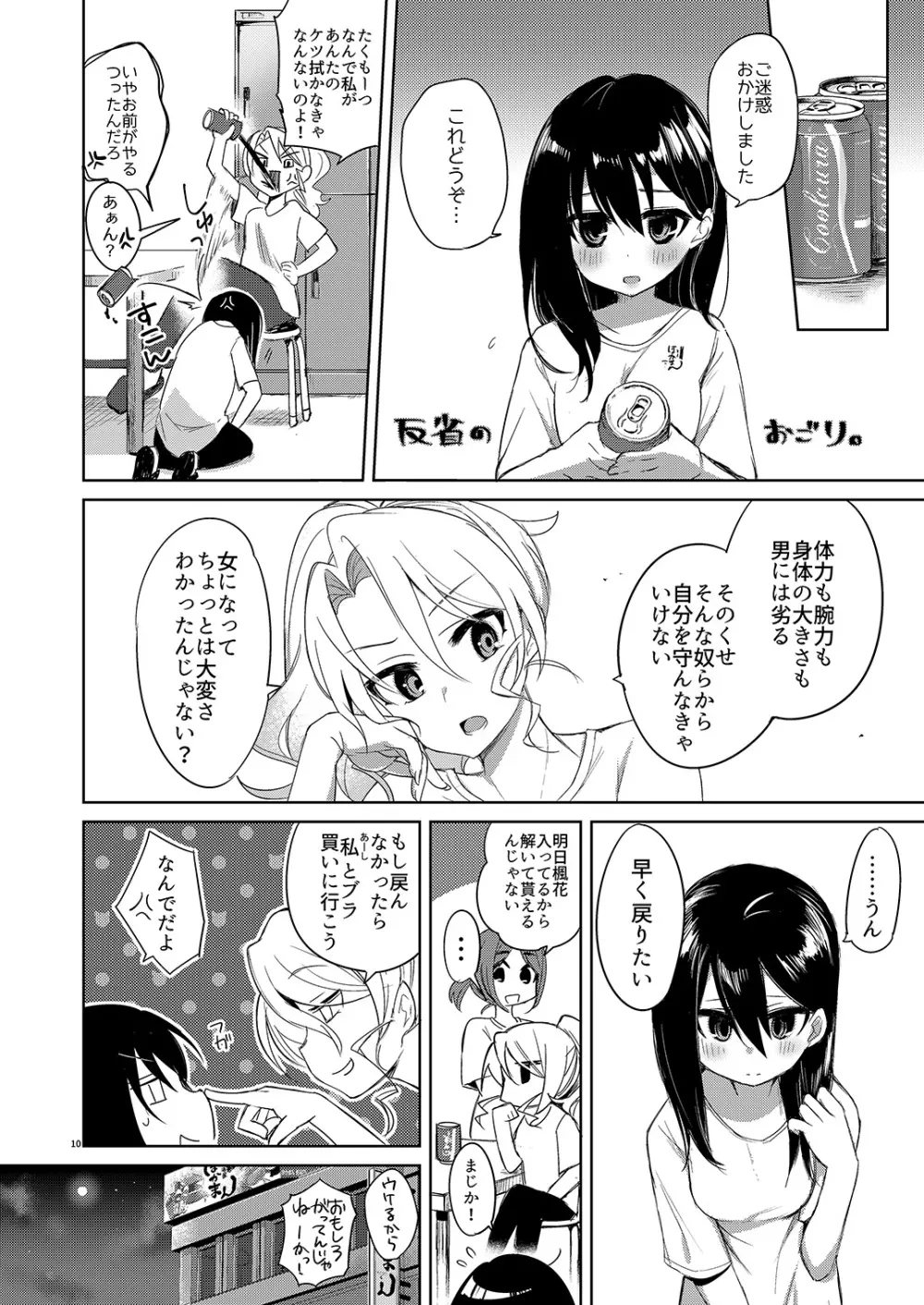 バイト帰りのTSっ娘が痴漢に狙われちゃう本 Page.10