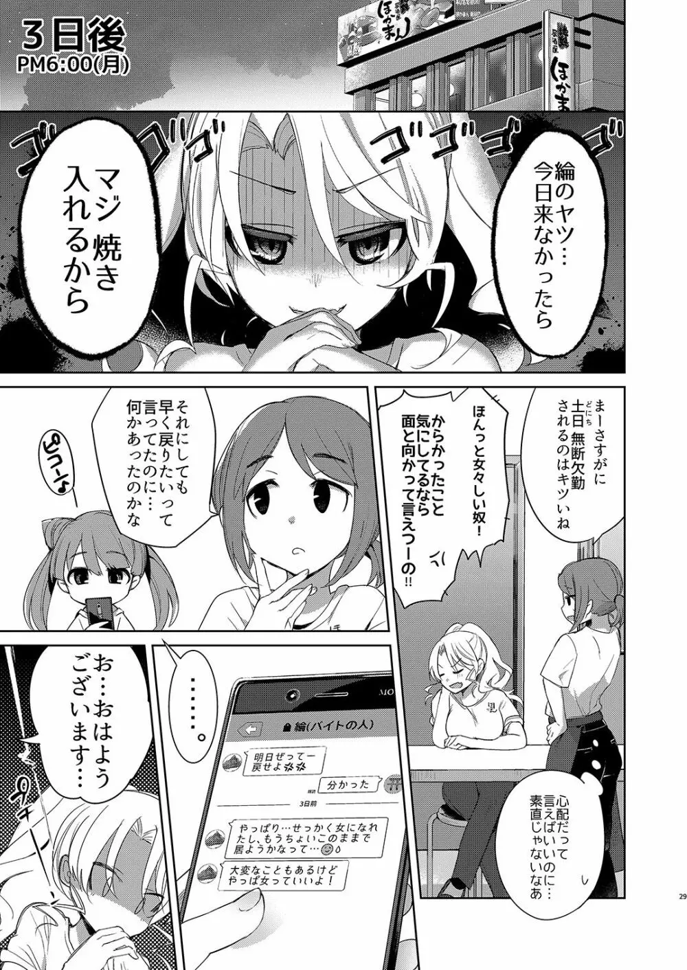 バイト帰りのTSっ娘が痴漢に狙われちゃう本 Page.29