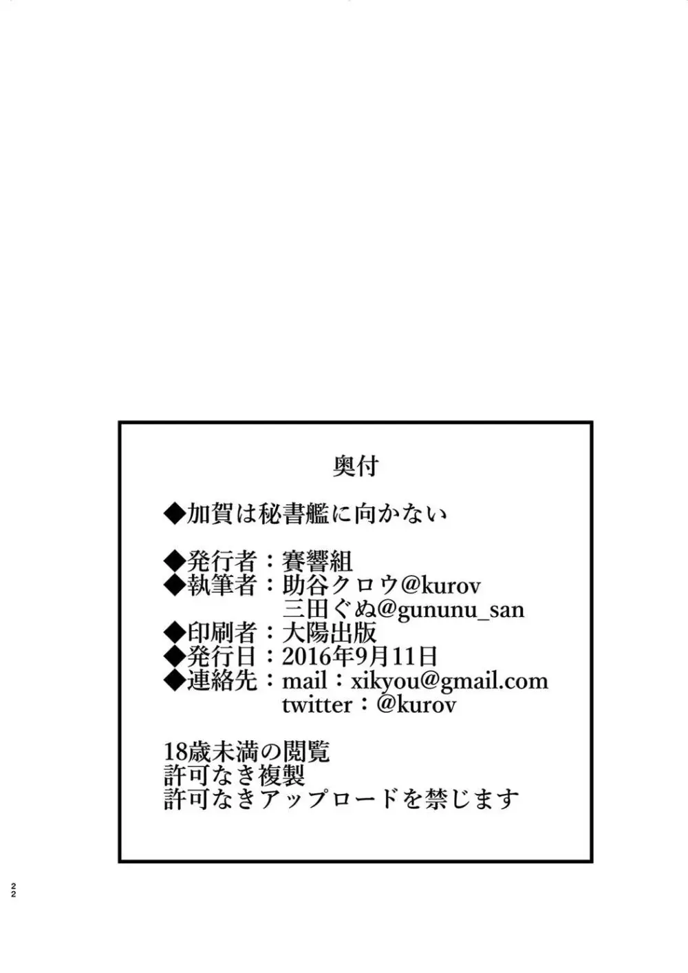 加賀は秘書艦に向かない Page.21