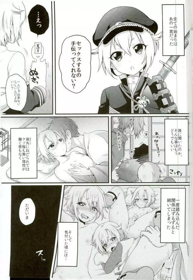 審神者と蛍丸のわんこプレイ本 Page.2