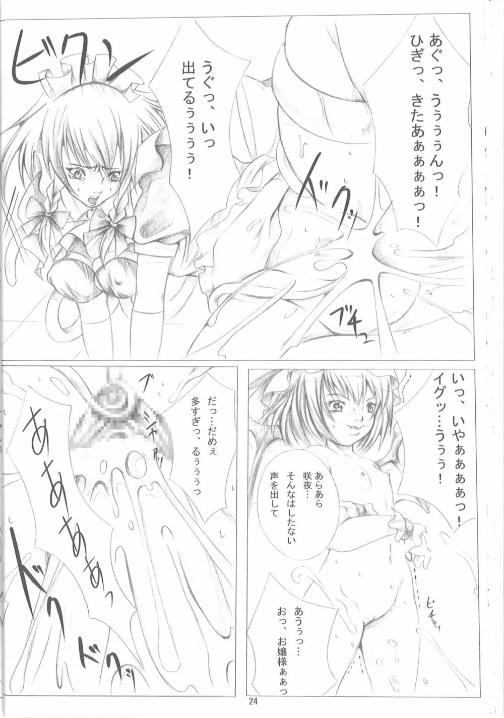 東方保健体育~鬼畜幼女と触手の孕ませ実習~ Page.23