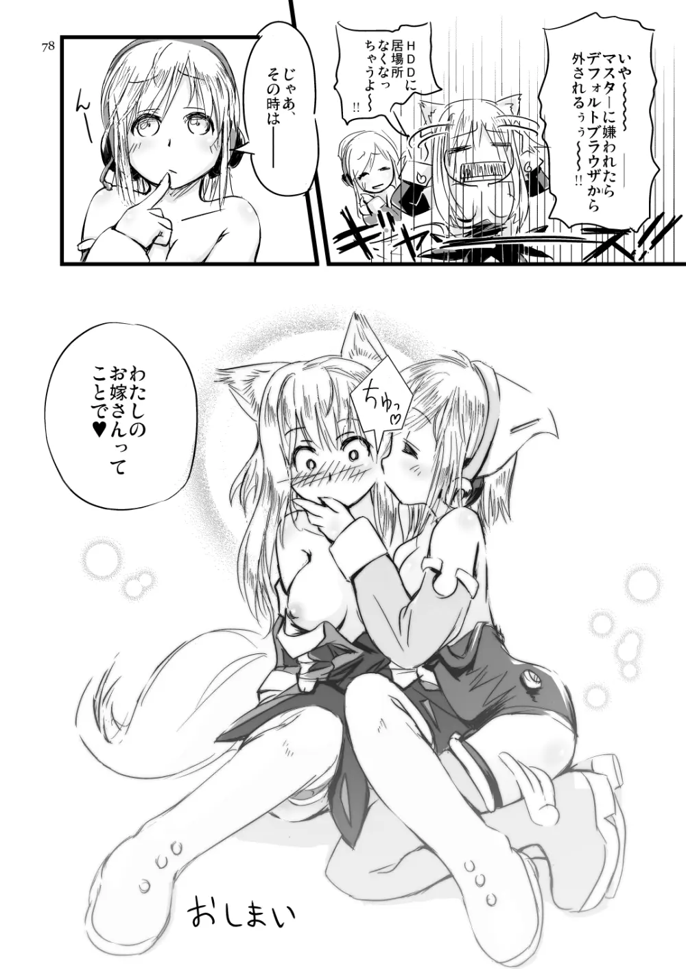 ふぉくす子とさんだば子はラブラブで百合百合な関係にちまいない。 Page.12