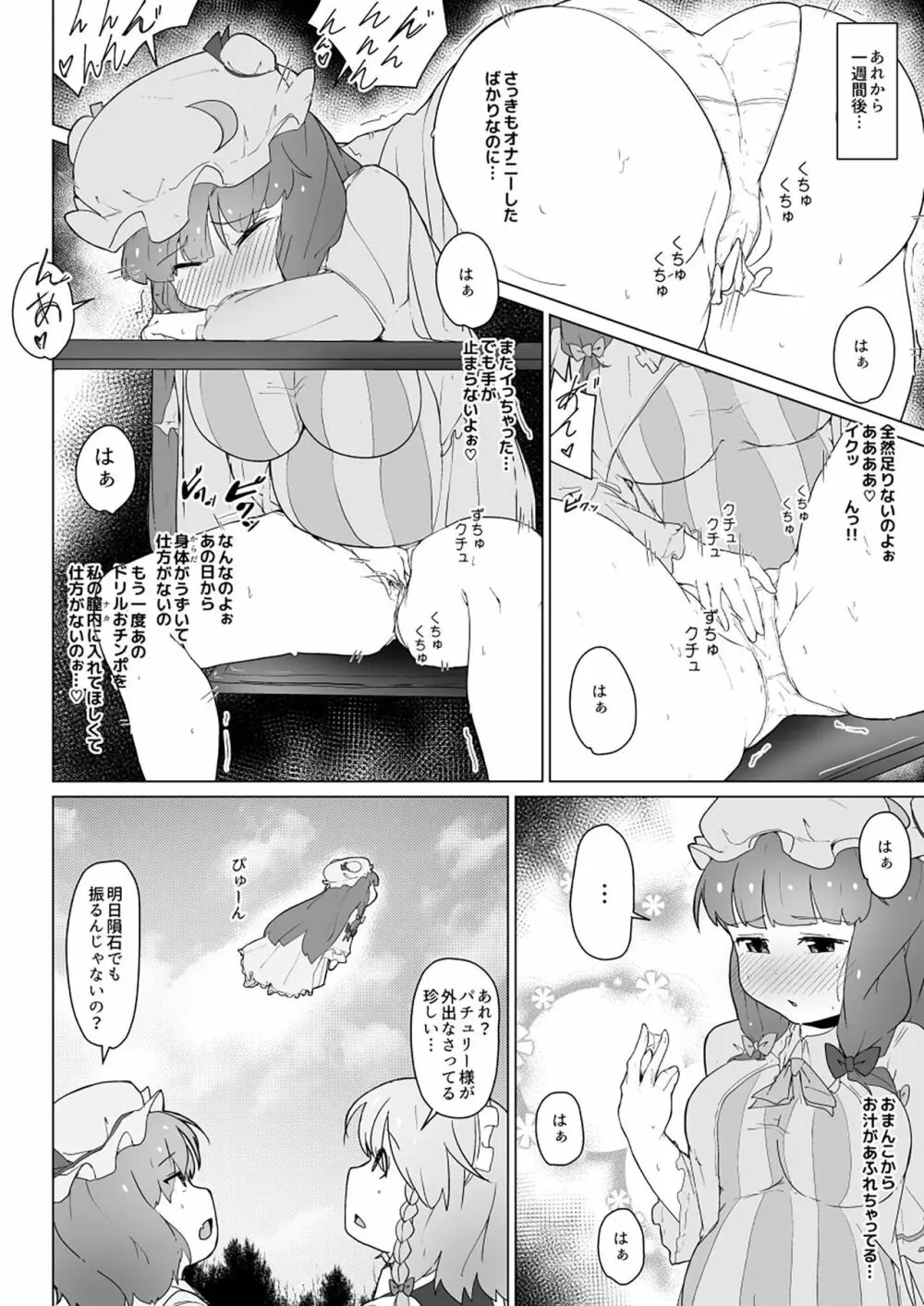 パチェとお空の鳥姦ふたなりイキまくりの初産卵 Page.12