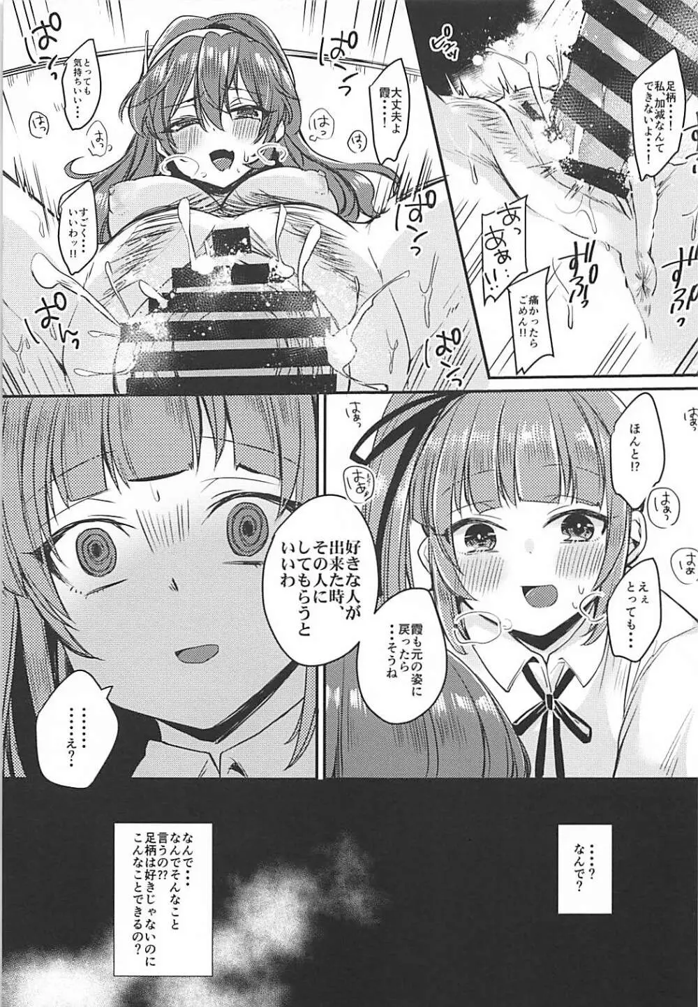 ふたなり霞ちゃんは足柄さんと大人の階段を上る Page.16