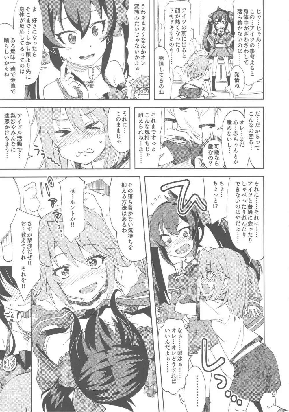 晴と梨沙とSプロデューサー Page.8