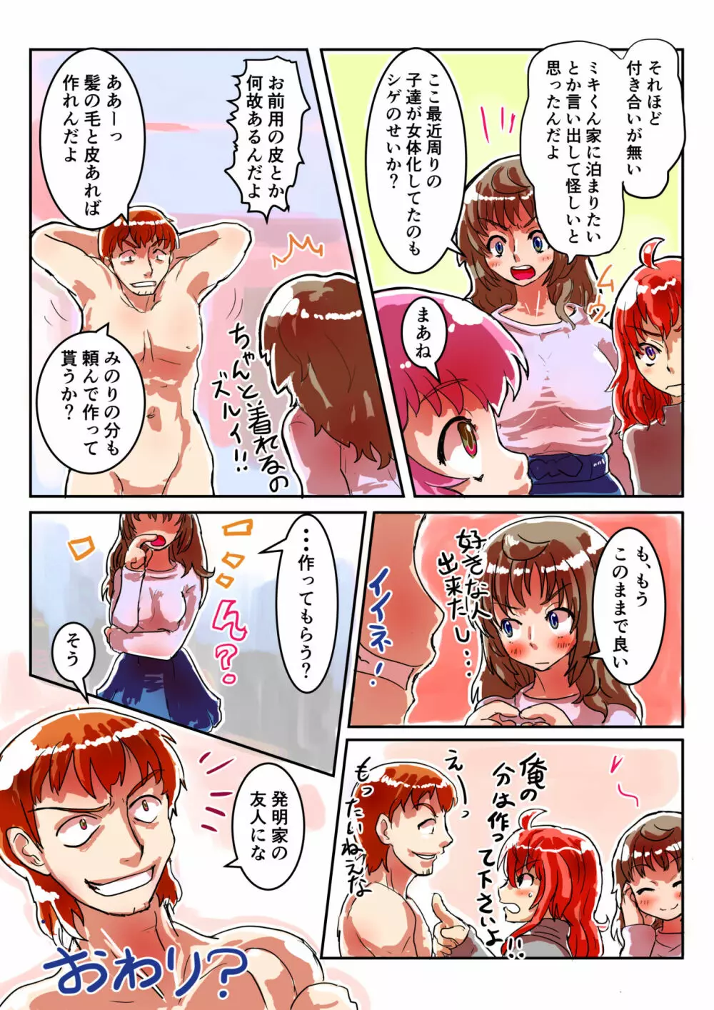 チャックを開けると女体化した俺が痛気持ちいいメスイキ体験2 Page.23