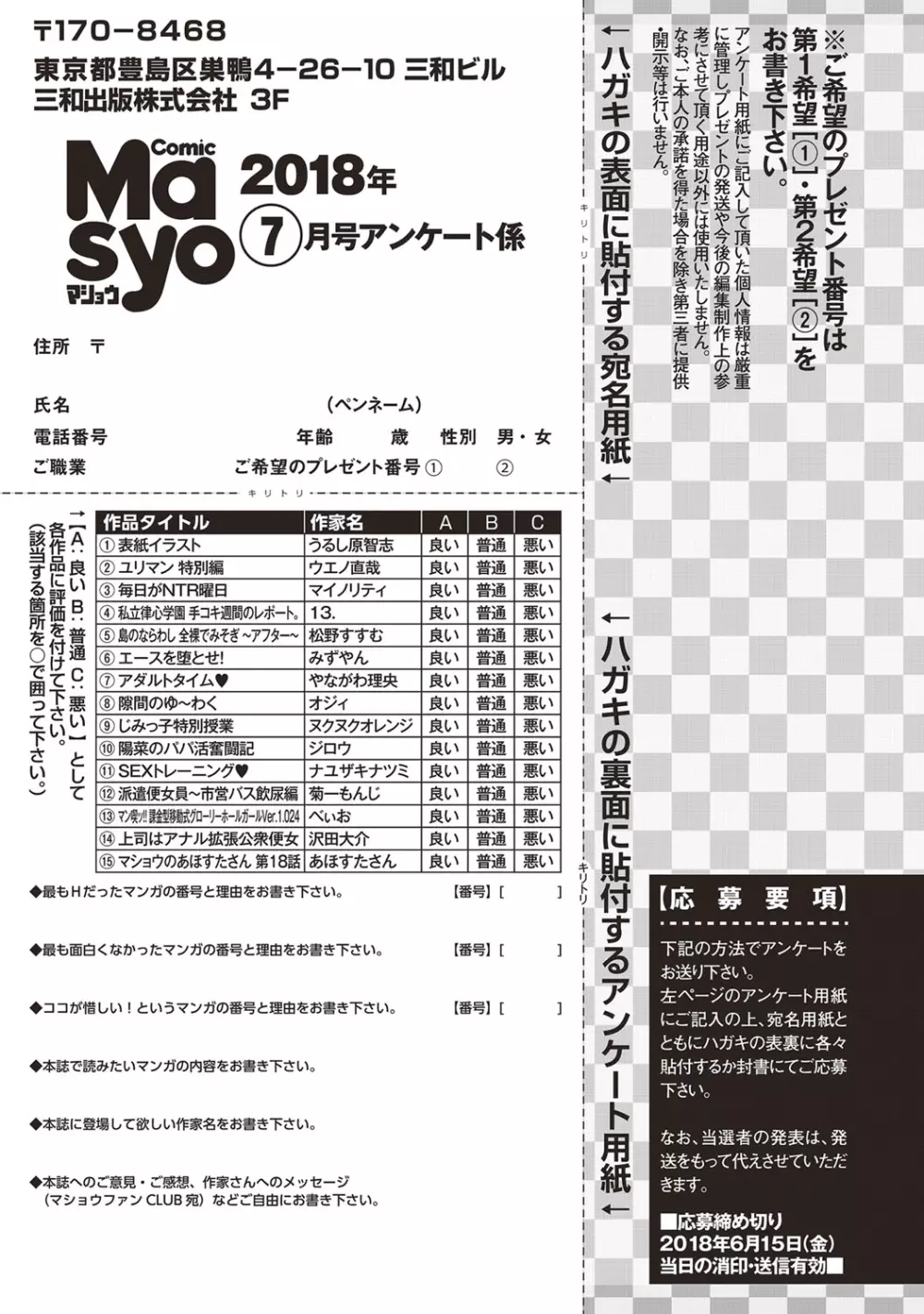 コミック・マショウ 2018年7月号 Page.288