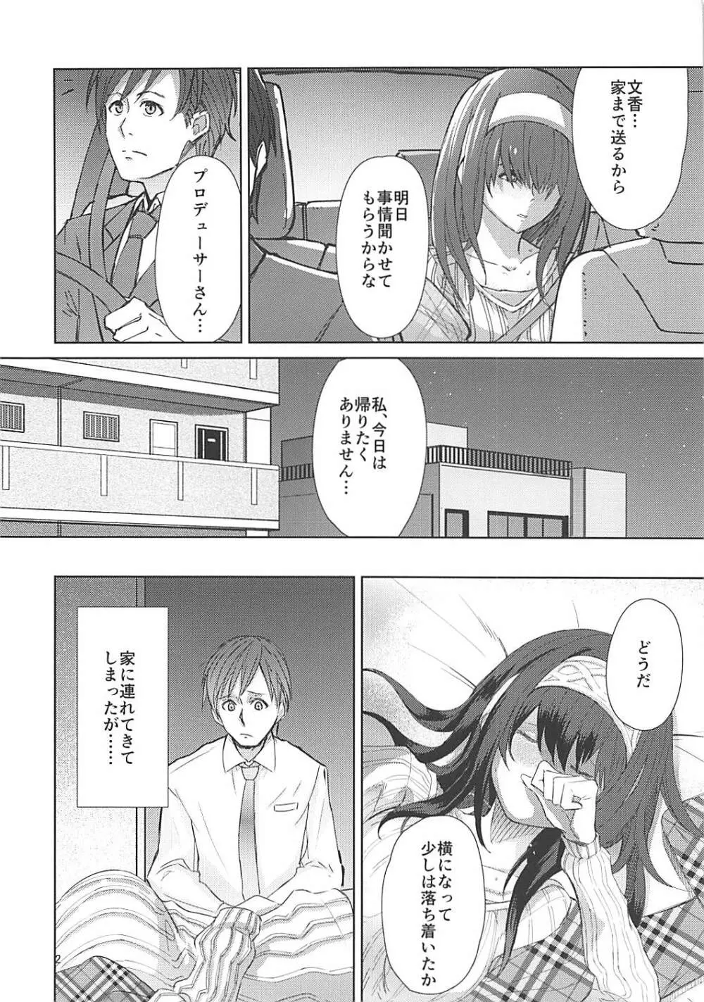 (C92) [お前はすっこんでろ (差し歯)] 酔った鷺沢文香(20歳)に手を出す本 (アイドルマスター シンデレラガールズ) Page.3