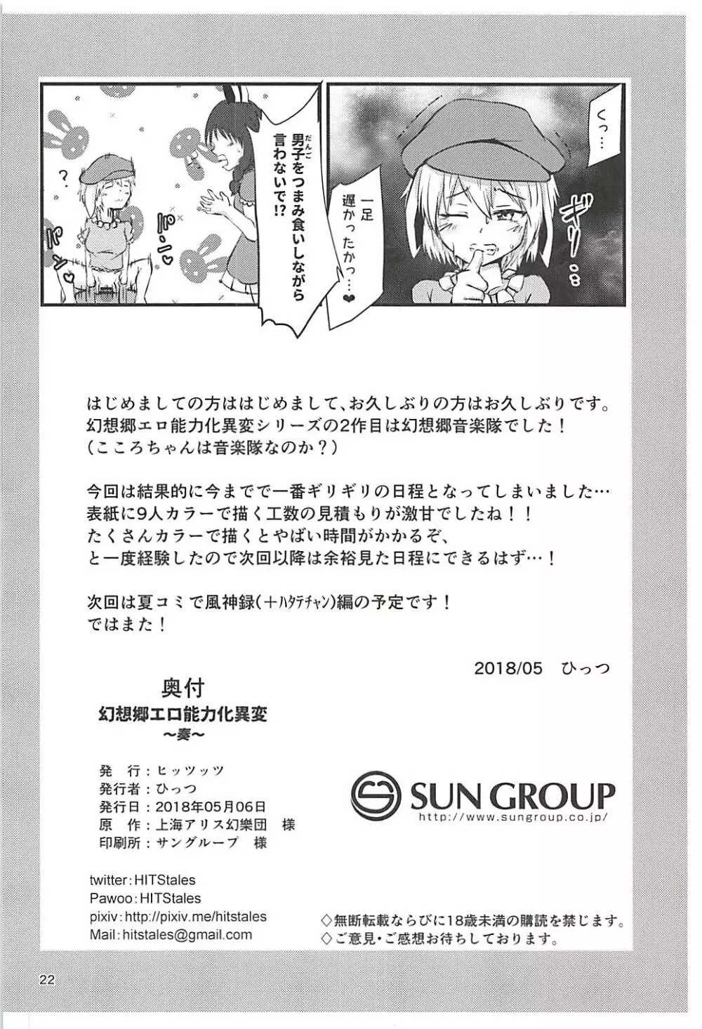 幻想郷エロ能力化異変 ~奏~ Page.21