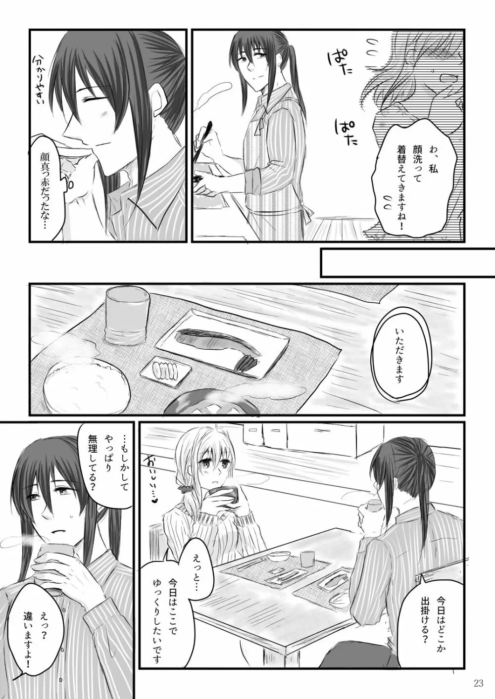 初めてのお泊り Page.22