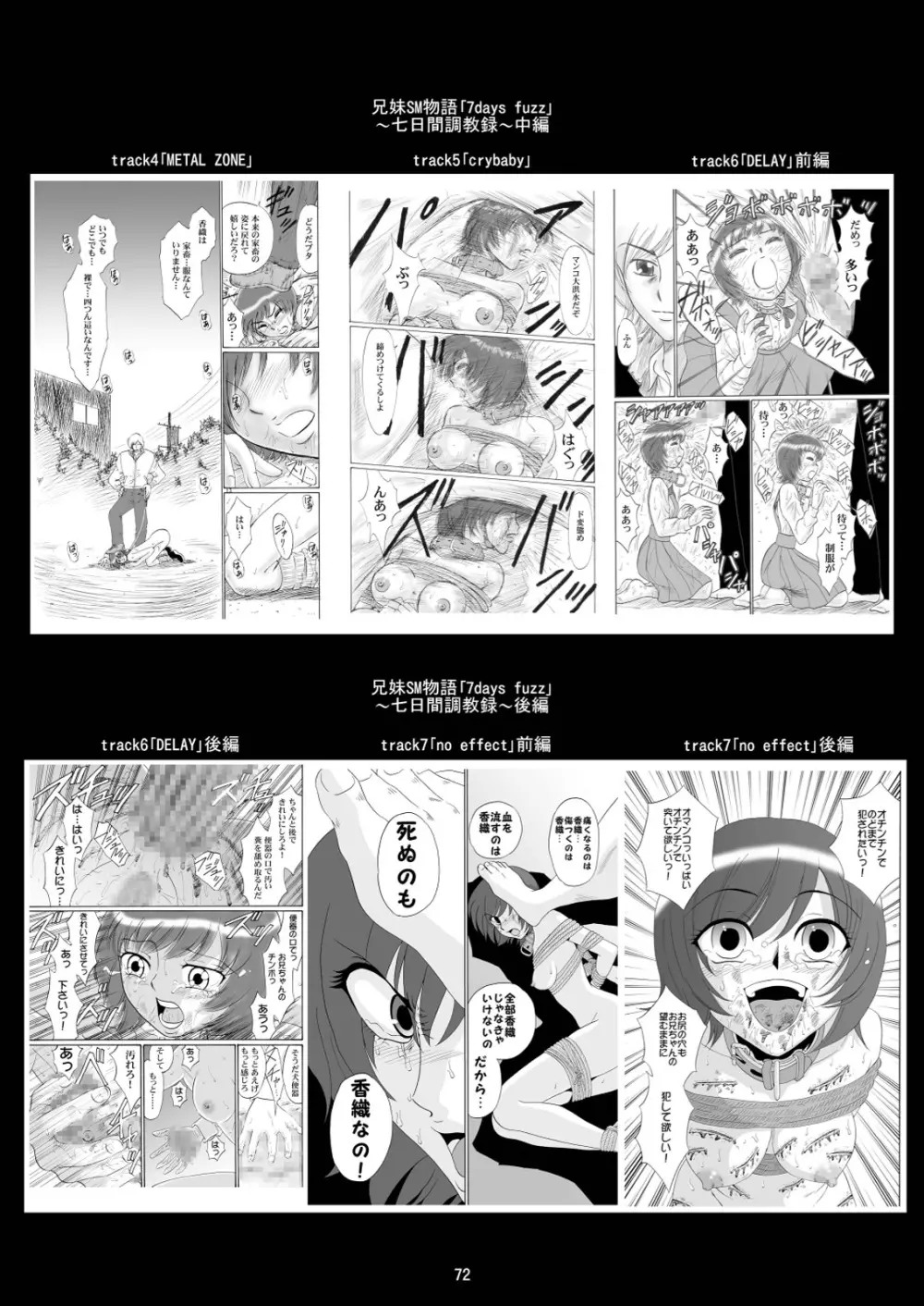 兄妹SM物語「7days fuzz」～七日間調教録～前編 Page.72