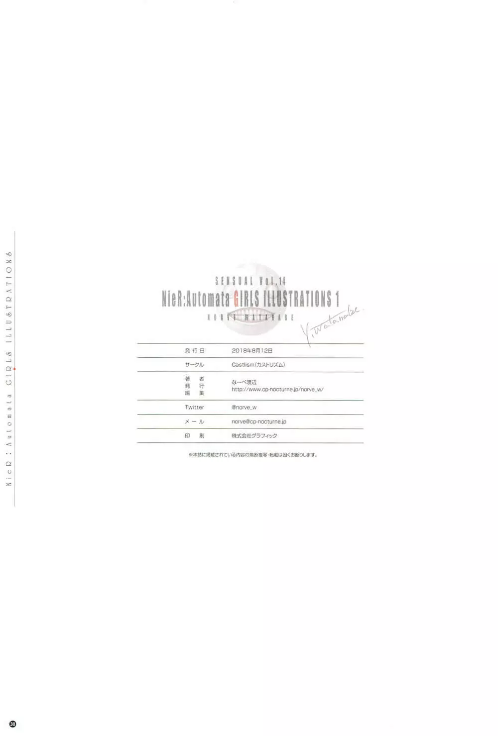 SENSUAL Vol.14 NieR:Automata GIRLS ILLUSTRATIONS 1 Page.32