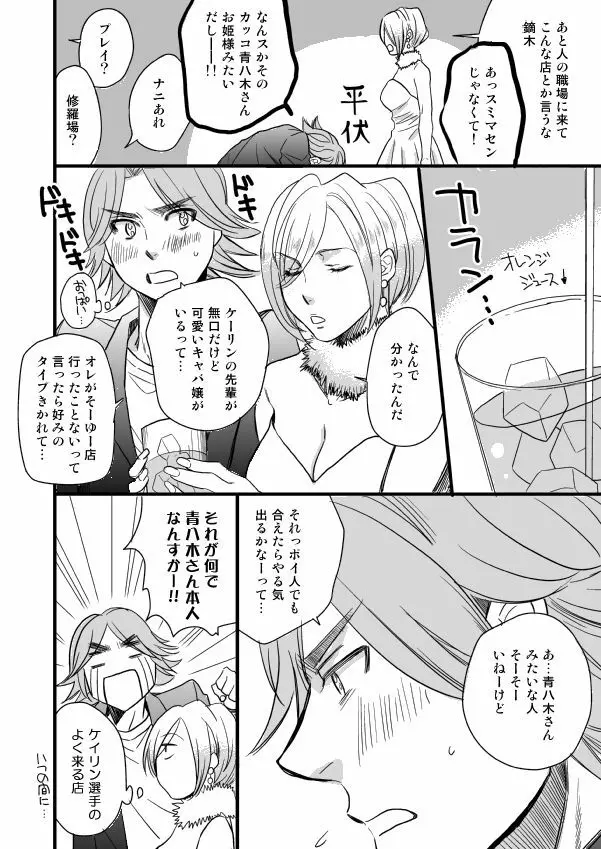 銅橋×青八木女体化まんが Page.38