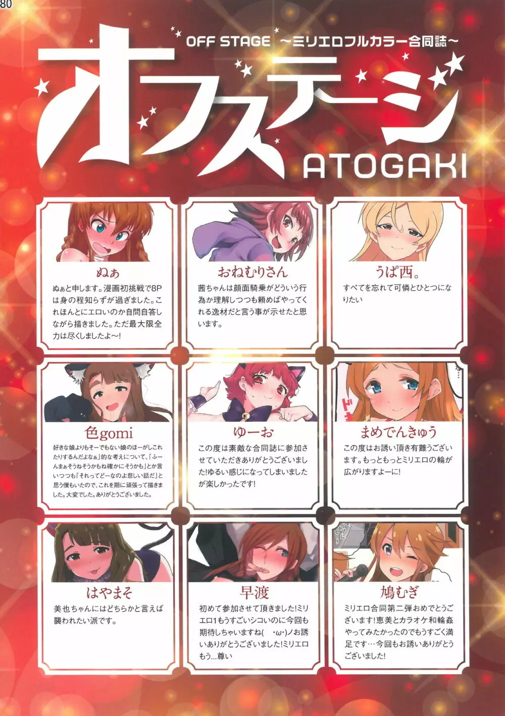 ミリエロフルカラー合同誌 オフステージ 2Ω Page.78