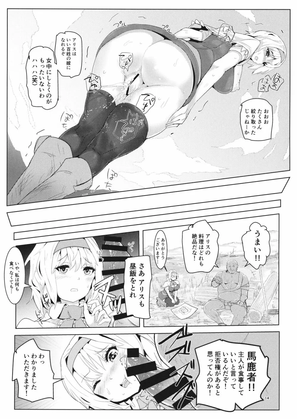 記憶喪失アリス 百姓奴隷性活 Page.13