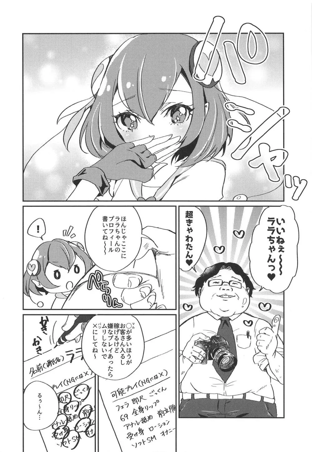 (レインボーフレーバー20) [あかりんごちゃん (みこりん)] はたらく★ララちゃん～箱ヘル編(前編)～ (スター☆トゥインクルプリキュア) Page.3