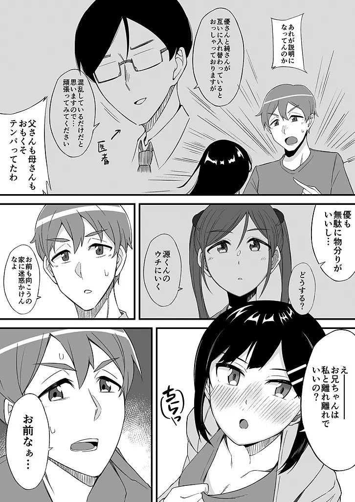 「妹のカラダの彼女」と「彼女のカラダの妹」、どっちのナカが気持ちいい？1-2 Page.38