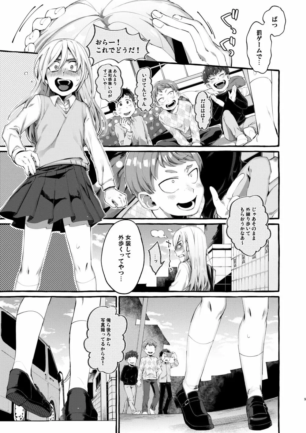 女子学生を拉致誘拐したと思ったら男の娘だった。 Page.9