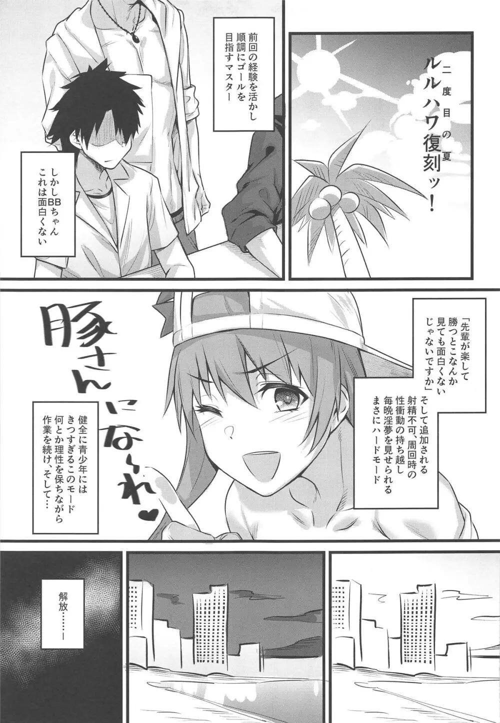 サバフェスの原稿作業で溜まったマスターを武蔵ちゃんとおっきーが抜いてくれる本。 Page.3