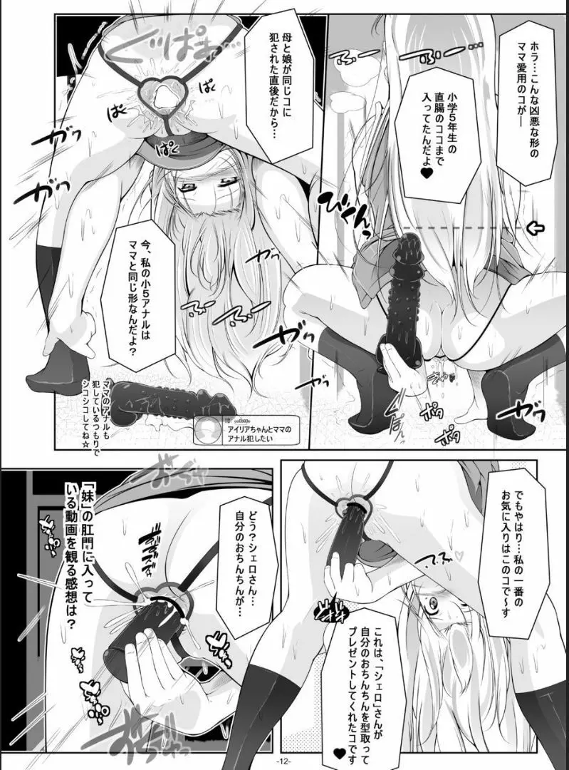 イリヤ・ママのオモチャを借りてHな配信 Page.13