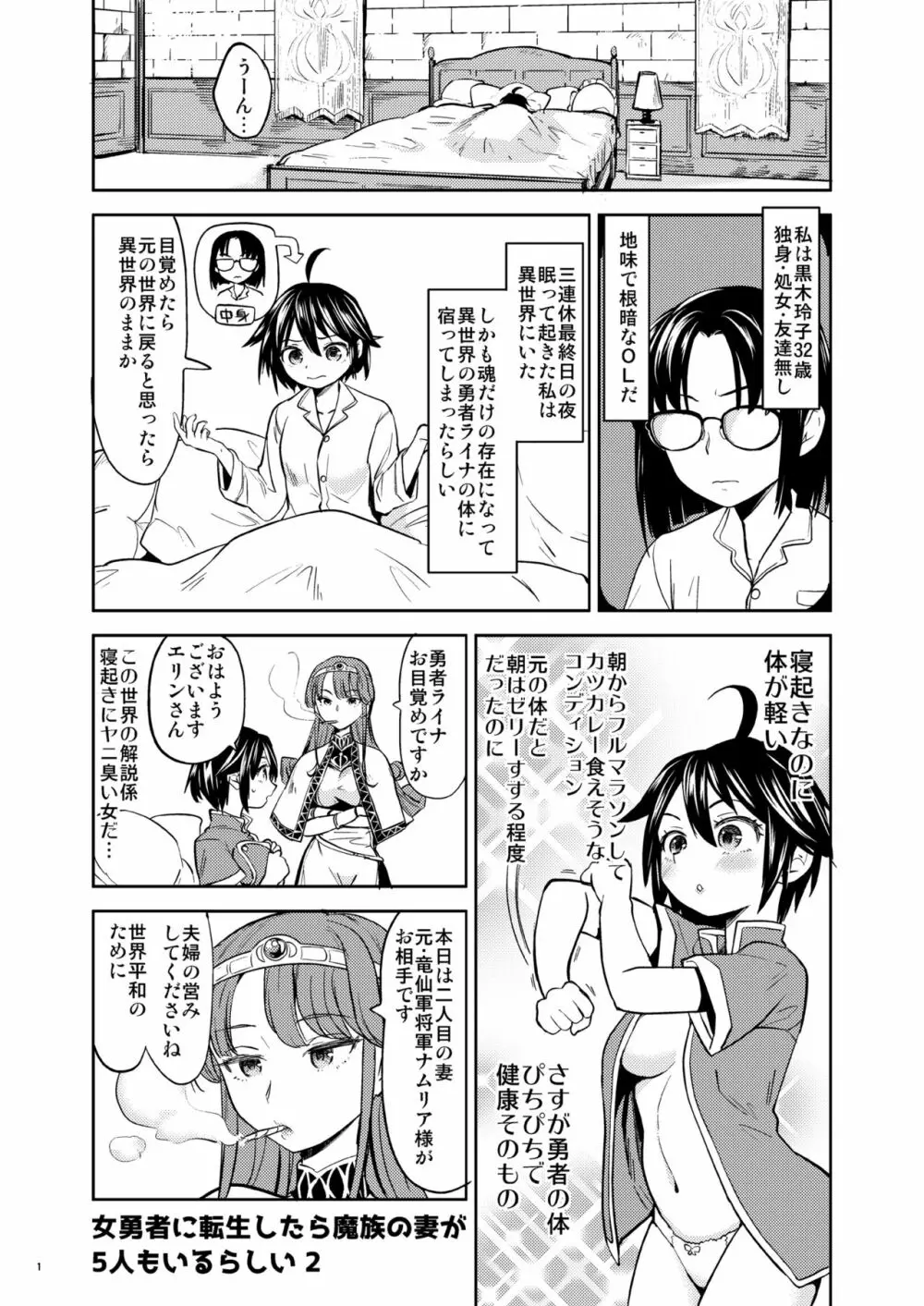 女勇者に転生したら魔族の妻が5人もいるらしい 2 Page.2