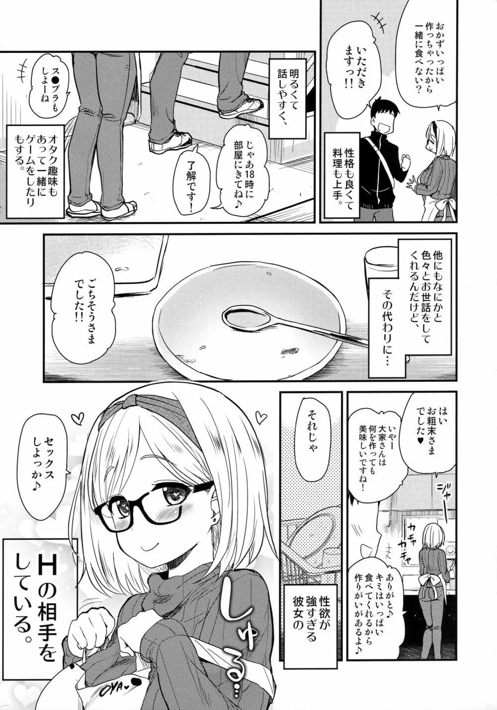 ウチのアパートの大家さんは性欲が強すぎて困っているので、よく夜の相手をしてあげています。 Page.4