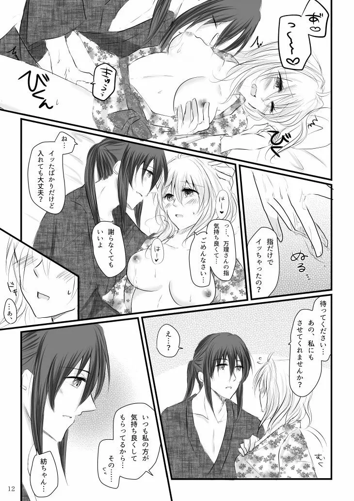 万理さんと紡ちゃんのしっぽり湯けむり二人旅+オマケ本 Page.10