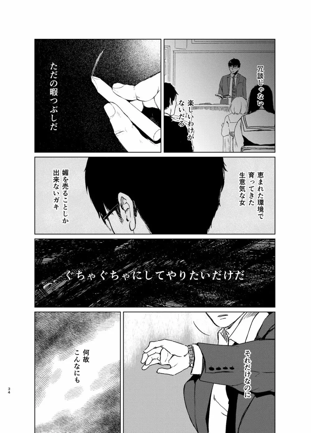 束縛愛2~放課後、教室で、無防備な優等生を、無理やり犯す~ Page.33