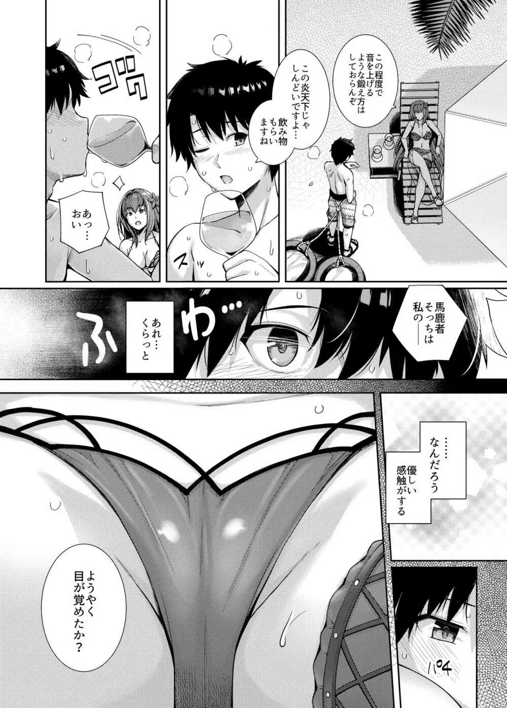 水着師匠と恋人エッチする本。 Page.4