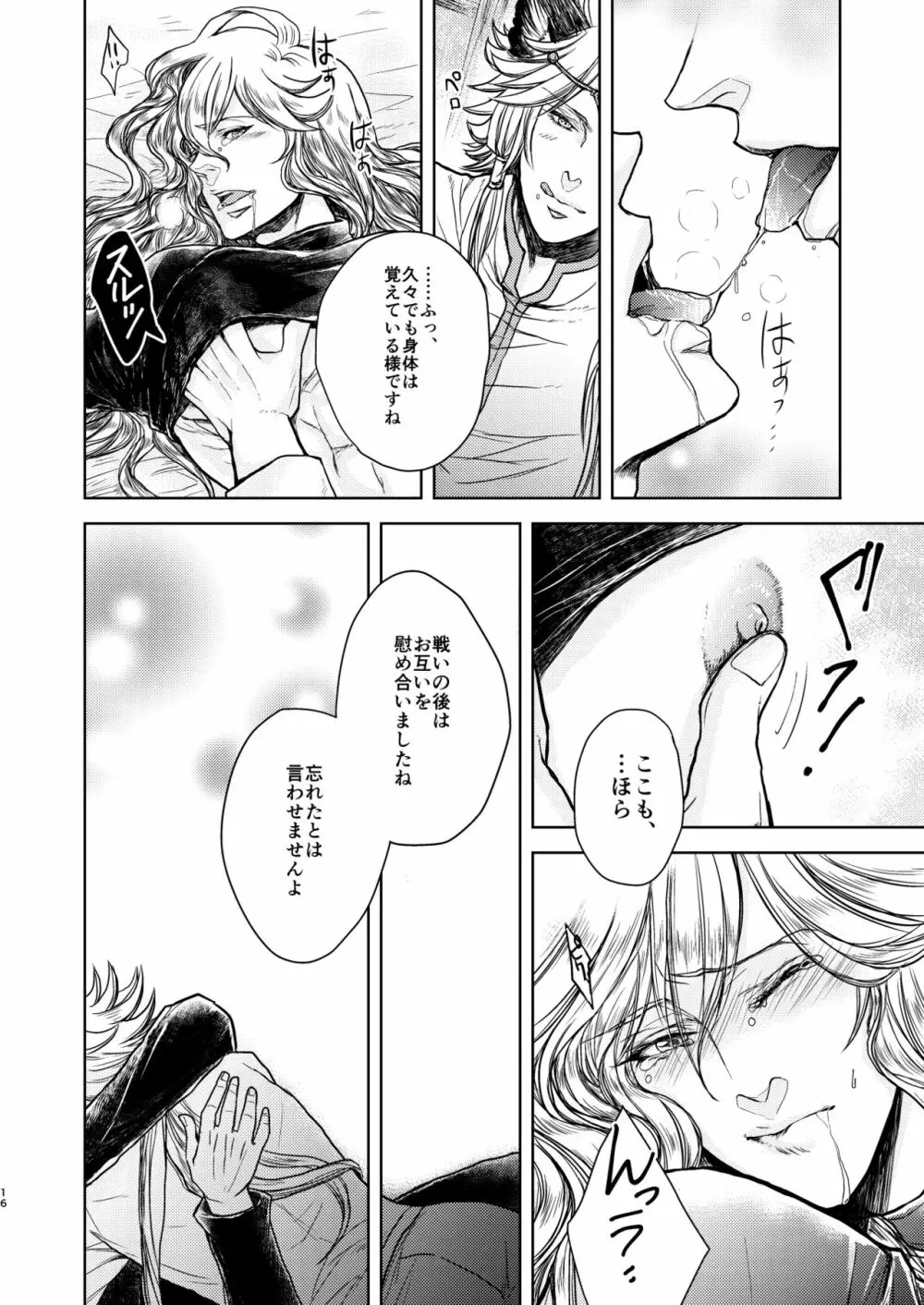 琥珀に映る藍玉 セルエル×ノイシュ再録 Page.16