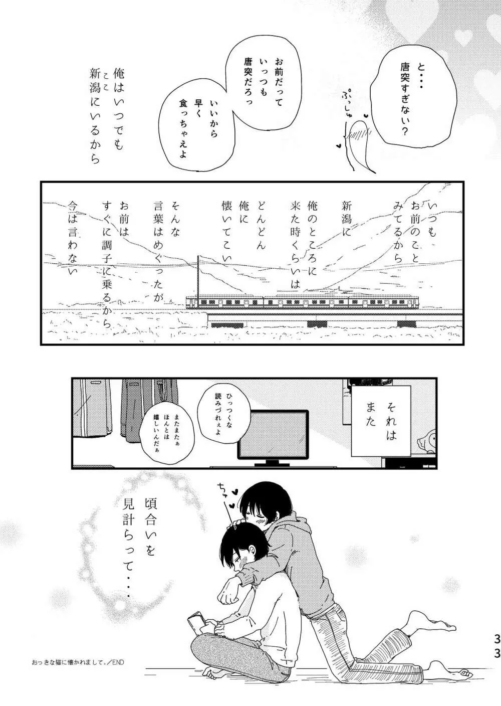 おっきな猫に懐かれまして。 Page.32