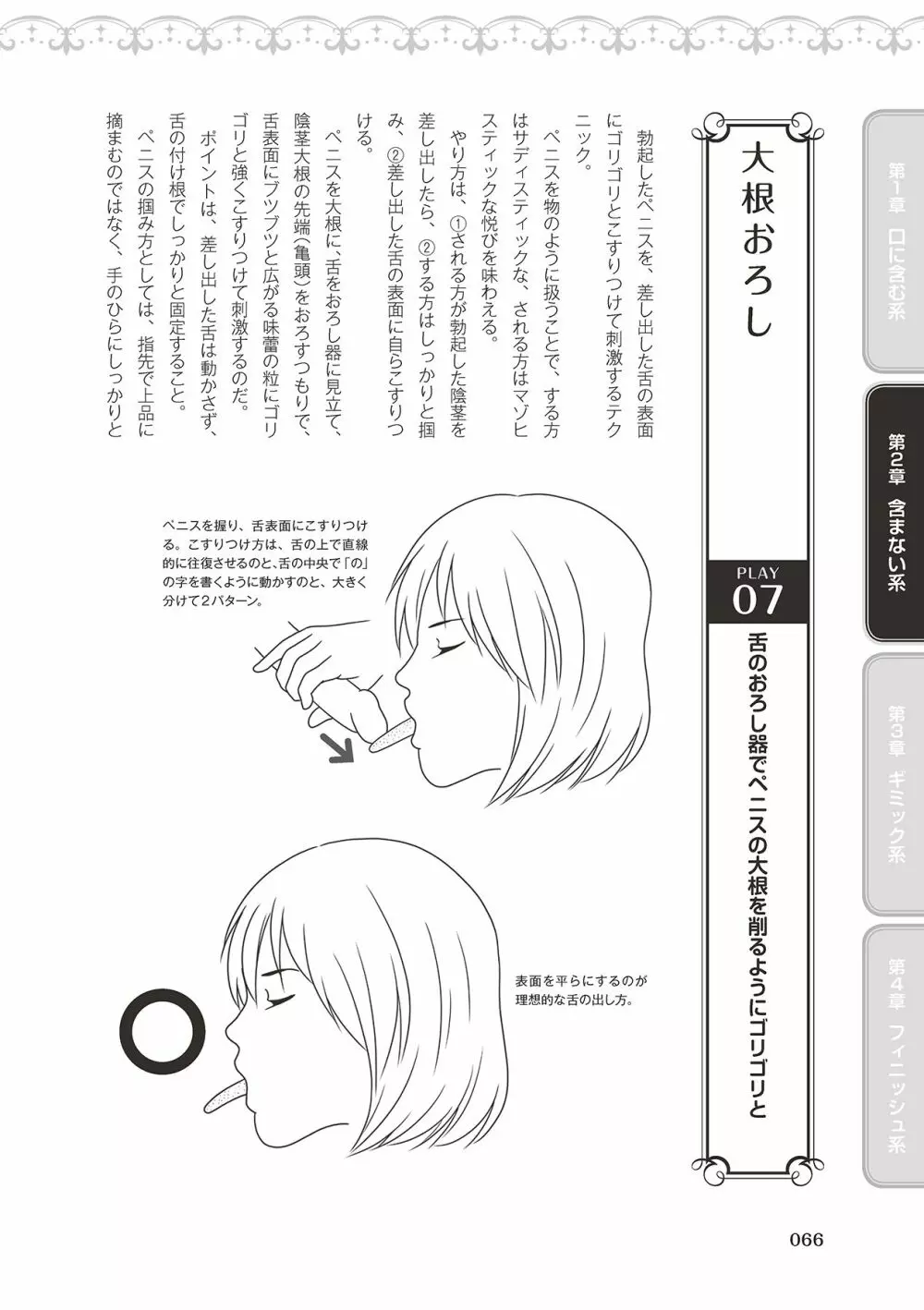 フェラチオ完全マニュアル イラスト版……フェラテク! Page.68