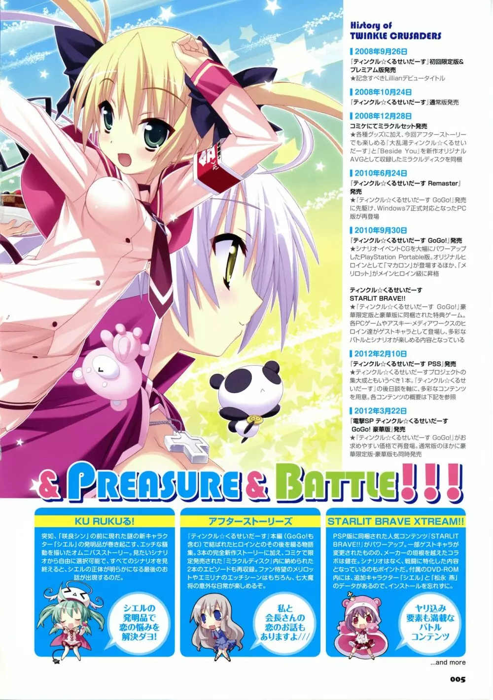 ティンクル☆くるせいだーす パッション スター ストリーム ビジュアルファンブック Page.5