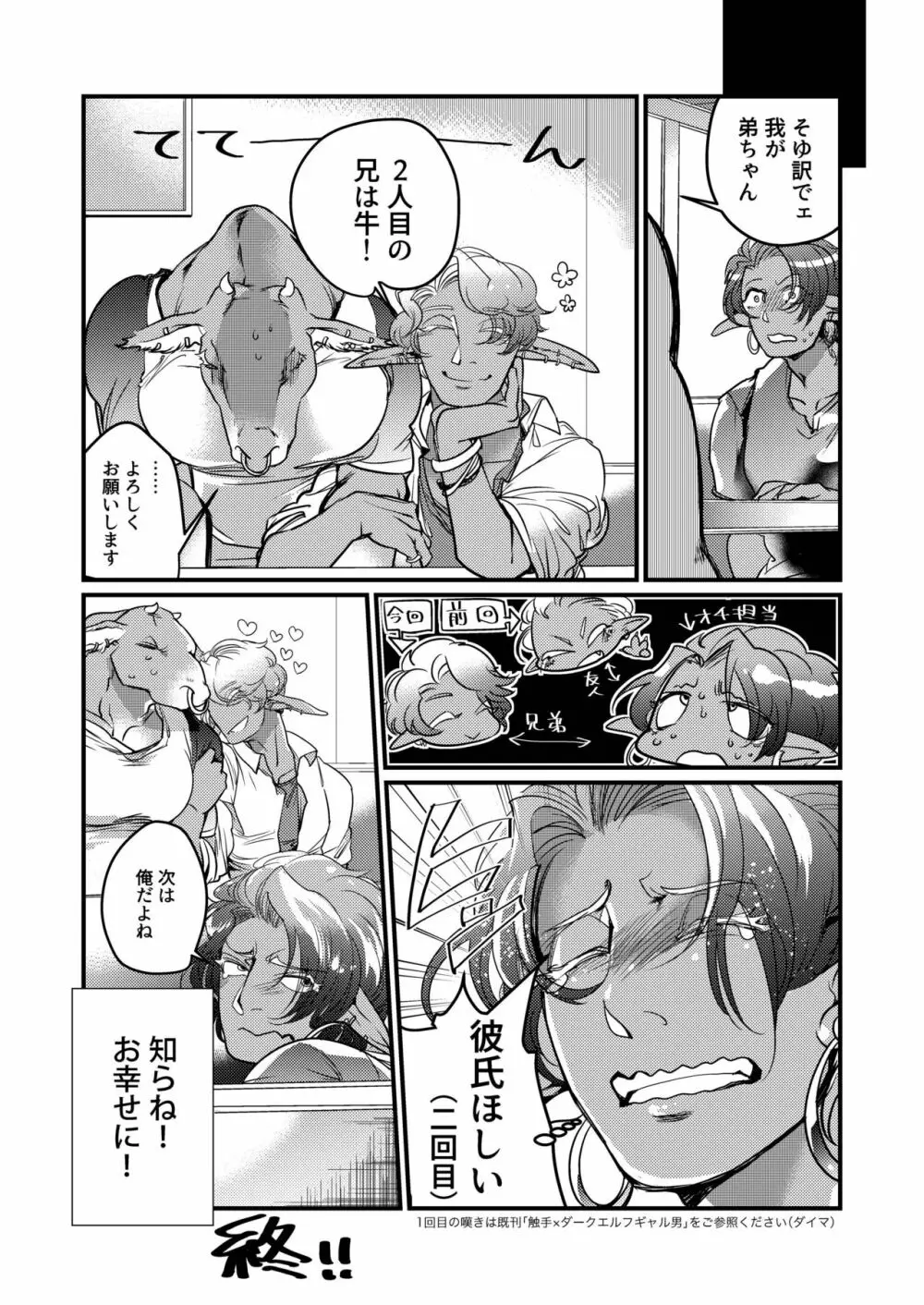 ダークエルフギャル男のいじわるアオカン! Page.22