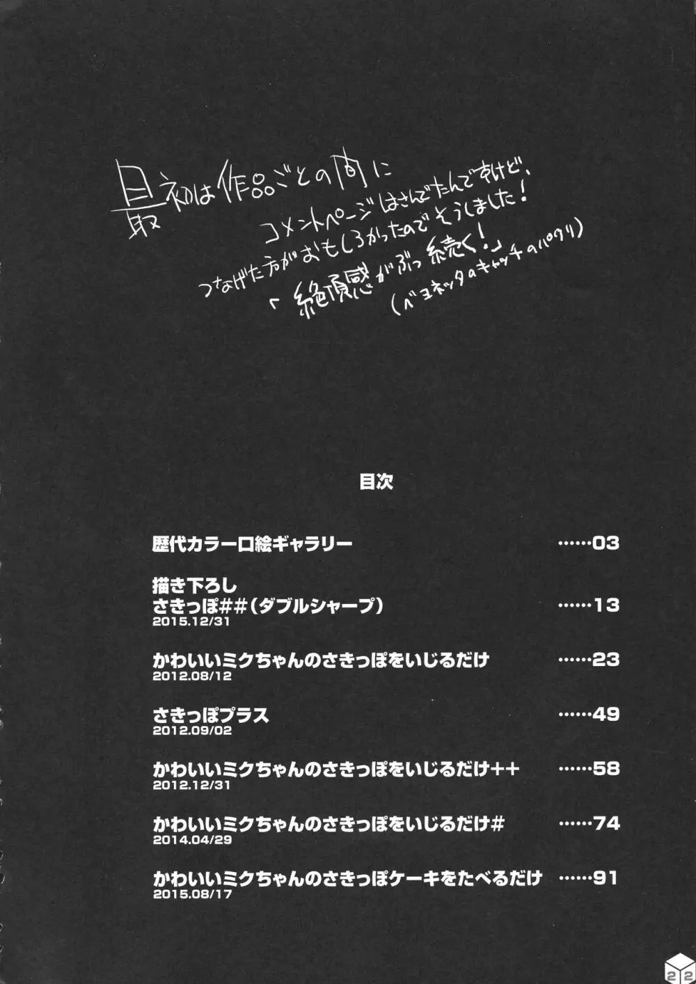 ミクちゃんのさきっぽ総集編+α Page.22
