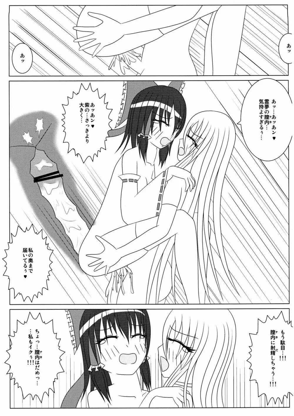 紫と霊夢のH日記 ～ゆかれいむふたなりえっち本～ Page.13