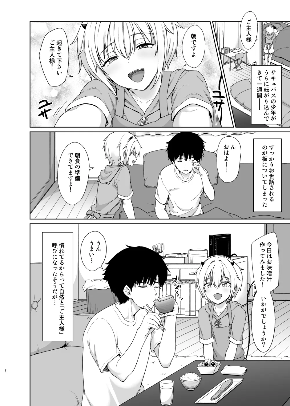 サキュバスくんとのせいかつ2 Page.3