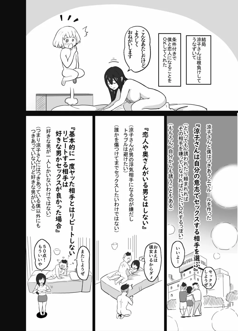 いちゃラブ手コキしながら浮気報告するビッチな年上彼女 Page.12