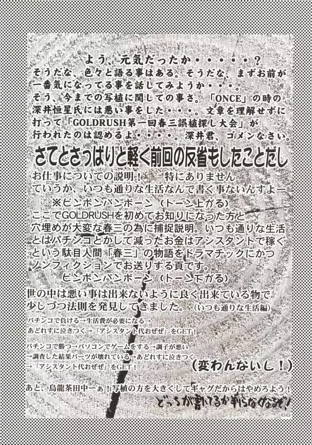 (C57) [GOLD RUSH (鈴木あどれす)] ~wall~ (エクセルサーガ , ラブひな) Page.65