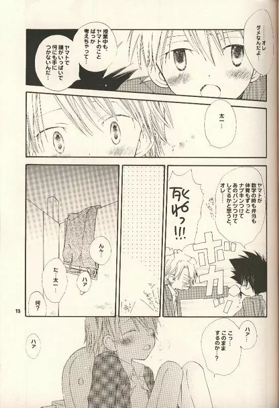 イヤよダメよガマンなさって。 Page.14