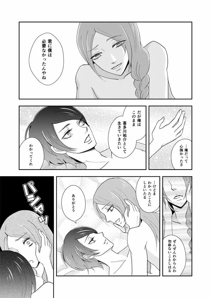 【Web再録】主喜多・初期案祐介メイン（？）漫画 Page.23